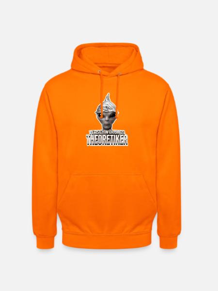Verschwörungstheoretiker Alien - Unisex Hoodie - Orange