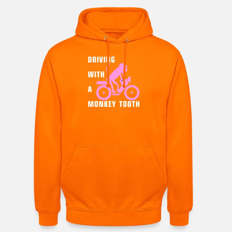Driving with a monkey tooth - Affenzahn - Unisex Hoodie - Orange