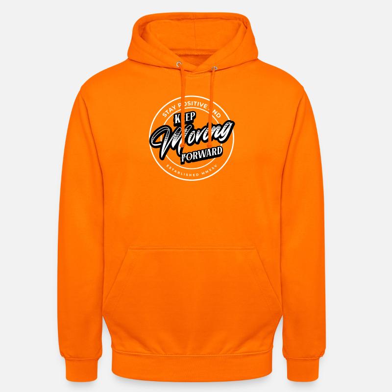 Rest Positive - Keep Moving Forward - Unisex Hoodie - orange
