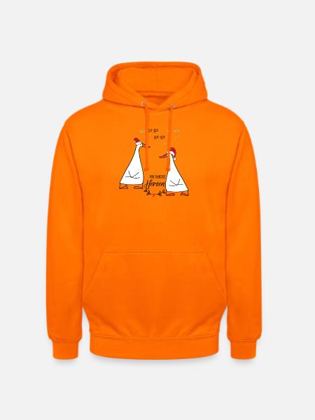 Gänse Duo - Unisex Hoodie - Orange