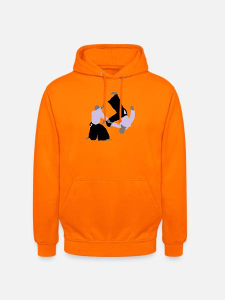 aikido - Sweat-shirt à capuche unisexe - orange