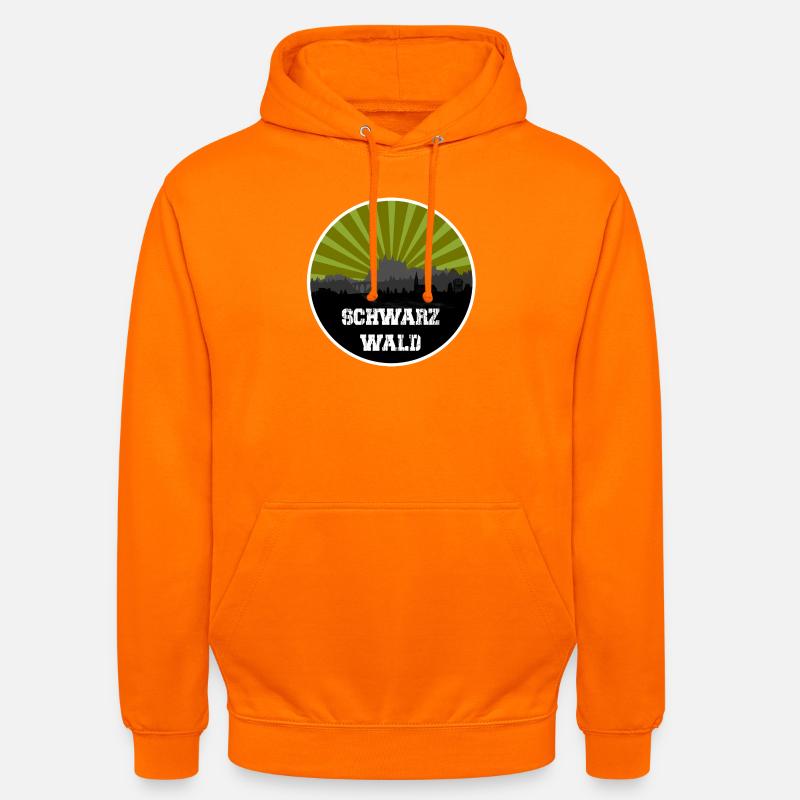 Schwarzwald Retro Skyline - Unisex Hoodie - Orange