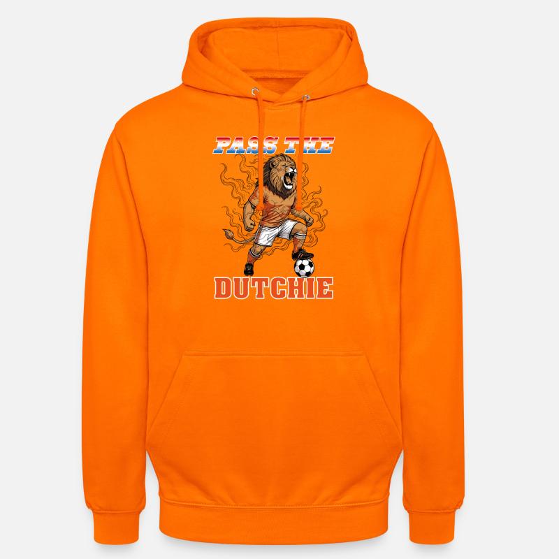 OPtheD - Sweat-shirt à capuche unisexe - orange
