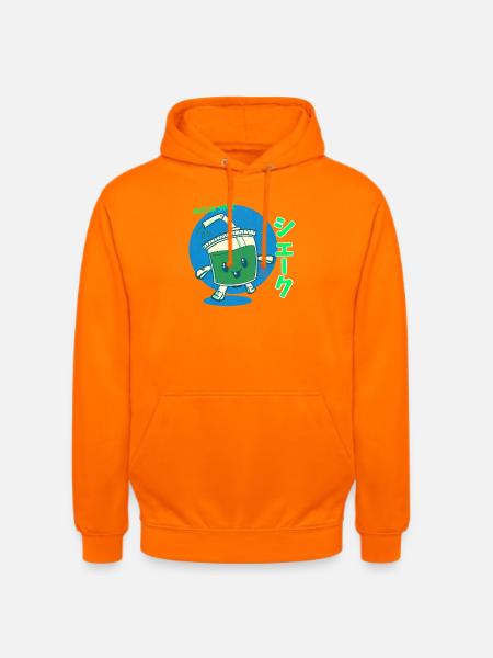 Kawaii Matcha Shake - Unisex Hoodie - Orange