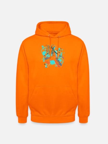 Cartoon B-Girl - Unisex Hoodie - Orange