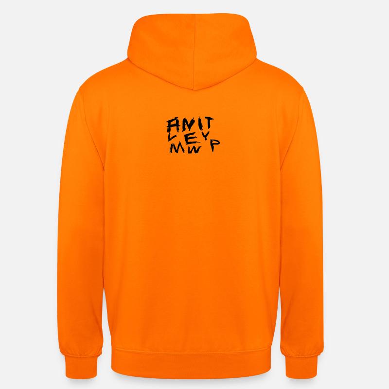Graffiti Hand Writing Chaos Pattern - Sweat-shirt à capuche unisexe - orange