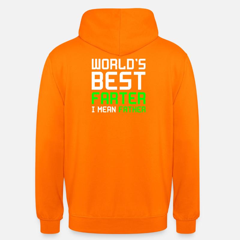 Verdens bedste Far Far Far Far Far gave - Hættetrøje unisex - orange