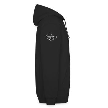get creative - Unisex Hoodie - Schwarz - Rechts - Michal (187cm)