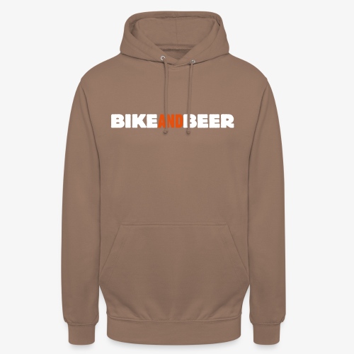 bike and beer banner - Sweat-shirt à capuche unisexe