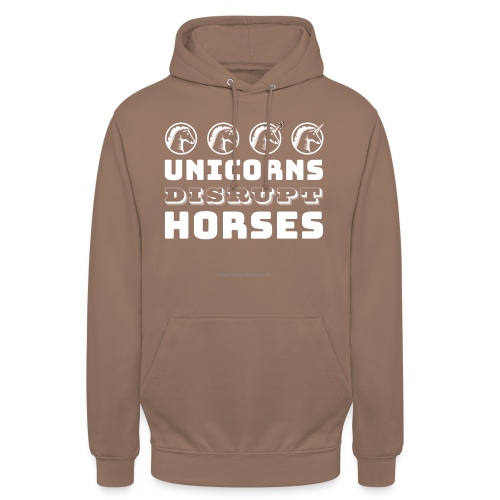 Unicorns Disrupt Horses - Sweat-shirt à capuche unisexe