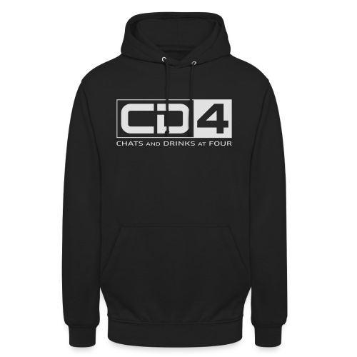 cd4 logo dikker kader bold font - Uniseks hoodie