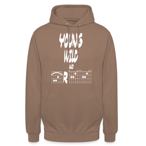 Young wild and free in guitar chords - Unisex Hoodie