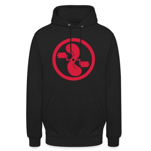 A logo for pedal-powered boating - Unisex Hoodie