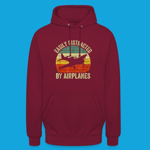 Easily Distracted by Airplanes - Unisex Hoodie