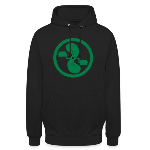 A logo for pedal-powered boating - Unisex Hoodie