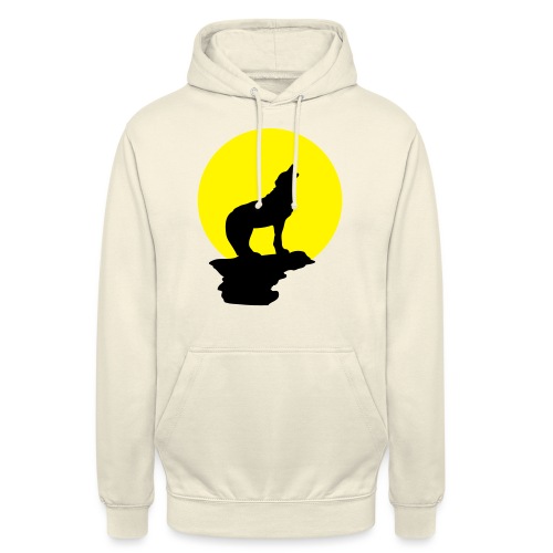 alone wolf / 2 colors - Unisex Hoodie