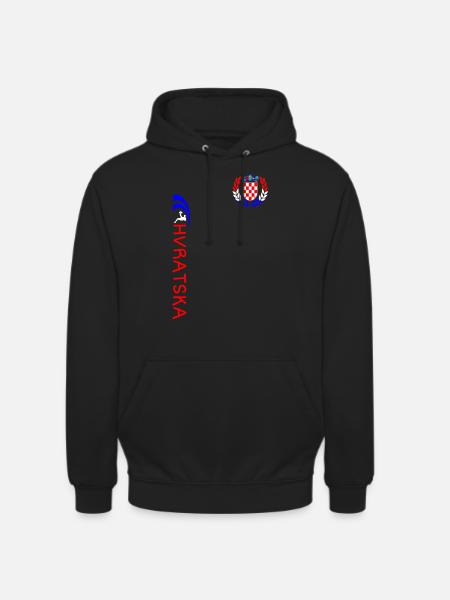 Kroatien Fußball - Unisex Hoodie - Schwarz