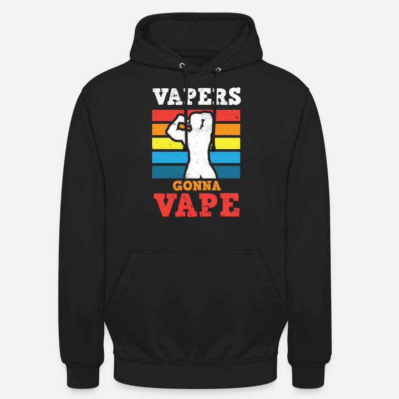 Elektro Zigarette E-Zigarette E-Shisha Vape - Unisex Hoodie - Schwarz