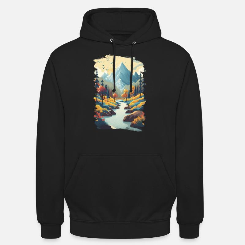 Mountain Calling 4 - Sweat-shirt à capuche unisexe - noir