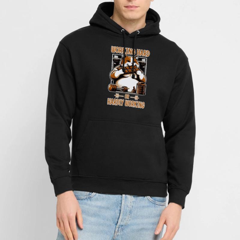 Hart arbeiten oder kaum arbeiten? Unisex Hoodie