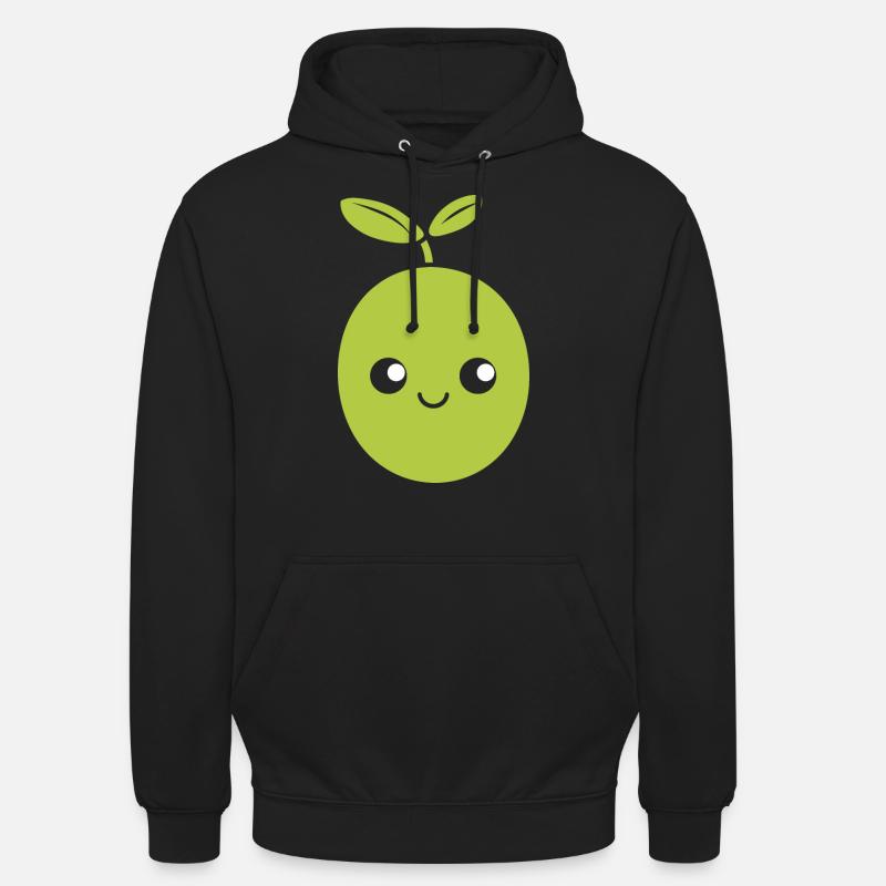 Olive - Sweat-shirt à capuche unisexe - noir