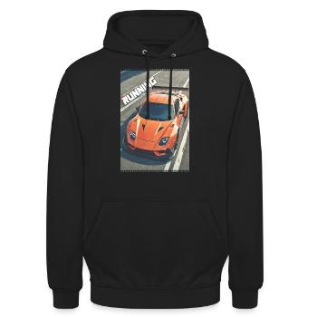Laufen mit Stil! 🚗💨 Verkleide dich und dekoriere Speed - Unisex Hoodie - Schwarz - Vorne - Alina (178cm) & Michal (187cm)