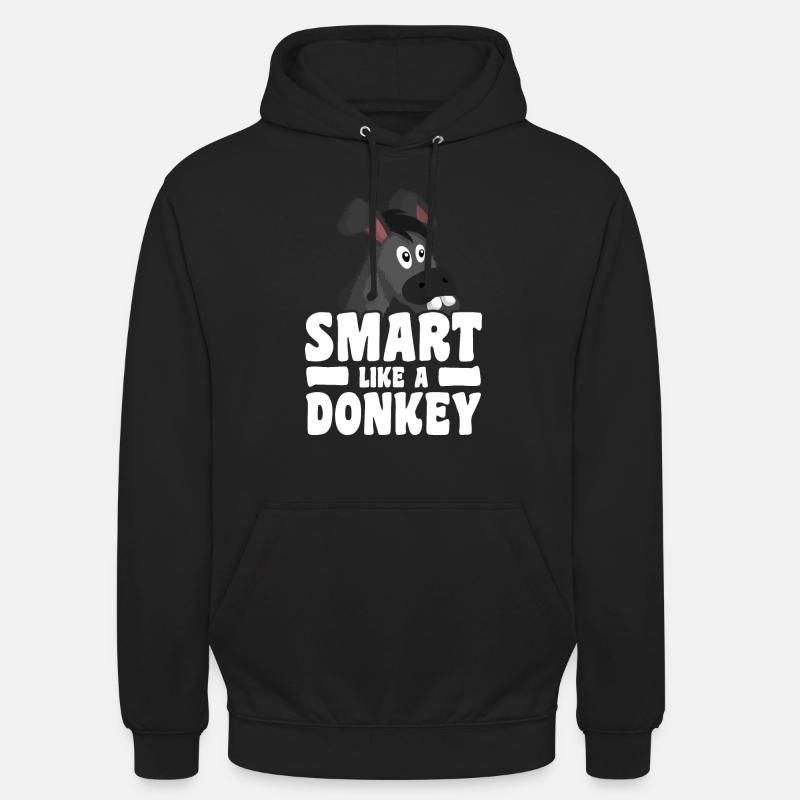 Smart like a donkey - Unisex Hoodie - Schwarz