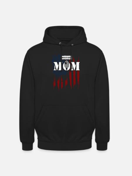 Military Mom - Veteran - Unisex Hoodie - black