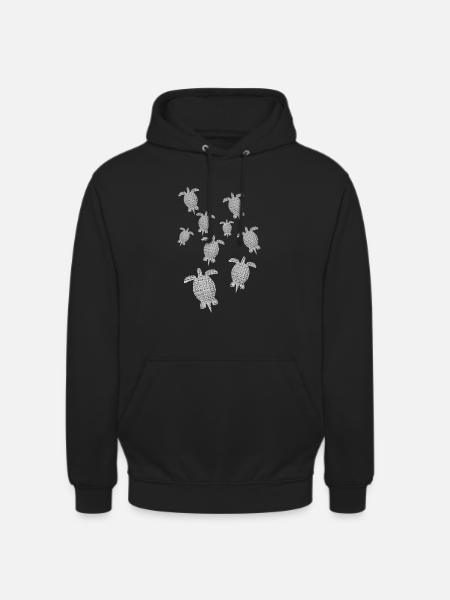 Schildkröten Turtles - Unisex Hoodie - Schwarz