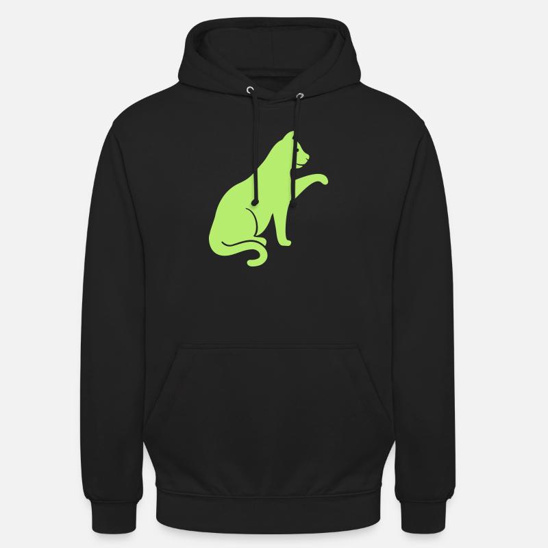 Chat - Sweat-shirt à capuche unisexe - noir