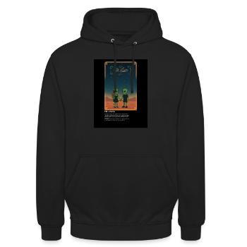 The Lovers - Unisex Hoodie - black - Front - Alina (178cm) & Michal (187cm)