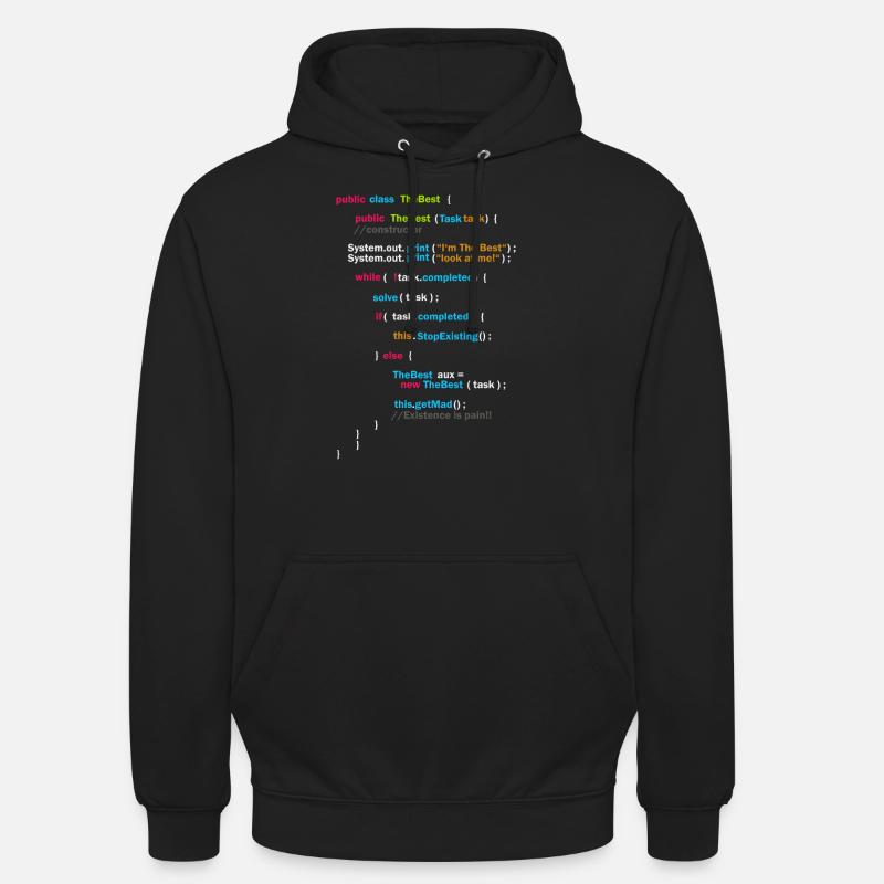 Program Code - The Best | Code - Unisex Hoodie - black