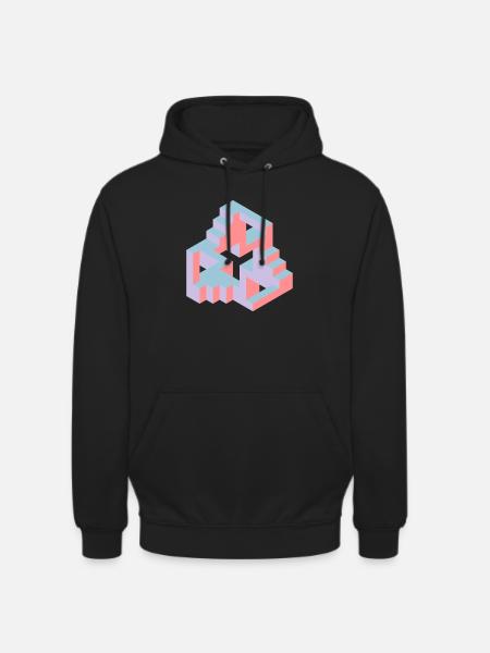 Impossible Figures 77B - Unisex Hoodie - black