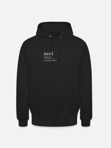 Nerd nerd - Sweat-shirt à capuche unisexe - noir
