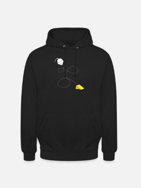 Mäuse Käse - Unisex Hoodie - Schwarz