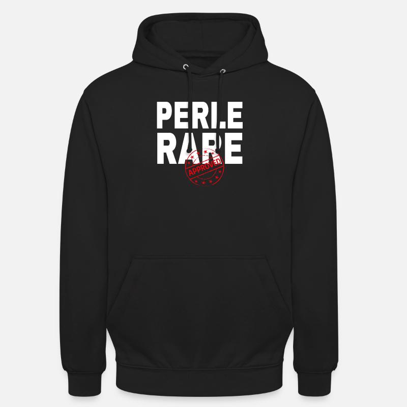 Design Éclat PerleRare - Sweat-shirt à capuche unisexe - noir