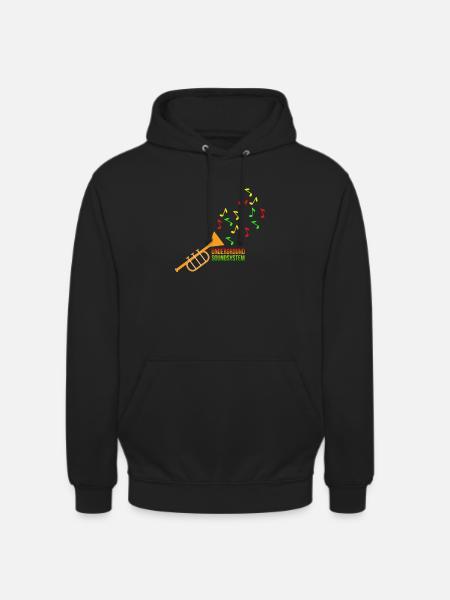 Underground Soundsystem Trumpet - Unisex Hoodie - black