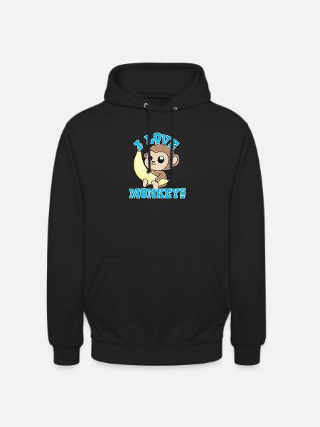 monkeys - Unisex Hoodie - black