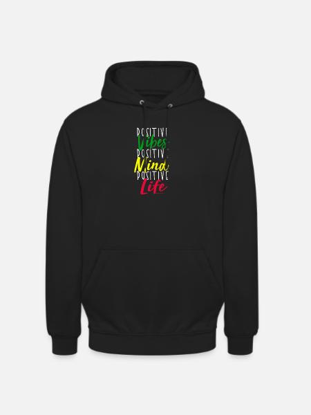 Positive Vibes Mindset Motif - Unisex Hoodie - black