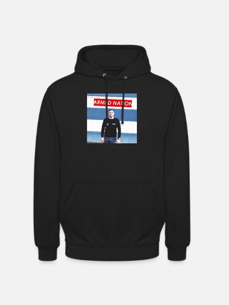 VII - Logo ARMED 2020 - Sweat-shirt à capuche unisexe - noir