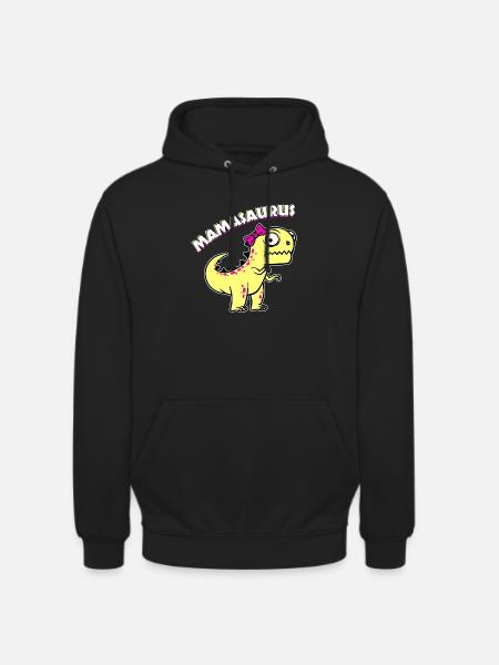 Mutter Supermama Beste Mutter Dinosaurier Lustig - Unisex Hoodie - Schwarz