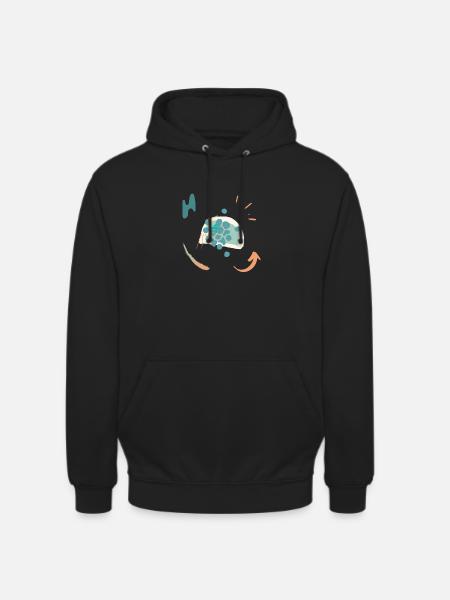 Lässiges Design mit Farbverlauf - Unisex Hoodie - Schwarz