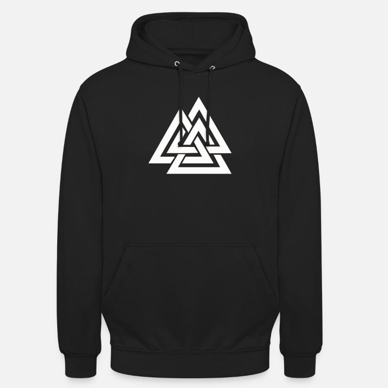 Valknut Wikinger - Unisex Hoodie - Schwarz