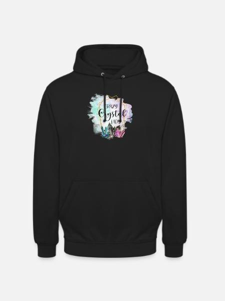 Crystal Crystal Lady Naturopath Gift - Unisex Hoodie - black