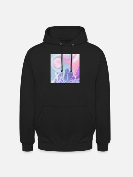 buntes Texturdesign des Mauspads - Unisex Hoodie - Schwarz