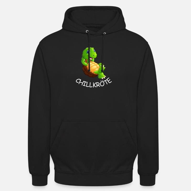 Turtle Chill : Drôle d’animal comique - Sweat-shirt à capuche unisexe - noir