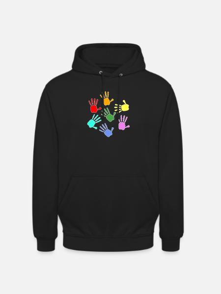 Painting Kids Hands - Unisex Hoodie - black