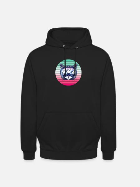 Ski Party Katze - Unisex Hoodie - Schwarz
