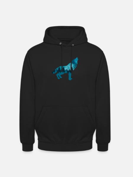 Climate Change Environmental Protection Wolf - Unisex Hoodie - black