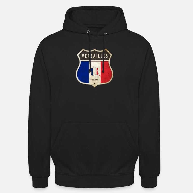 Versailles Frankreich Wappen Flaggen Design - Unisex Hoodie - Schwarz
